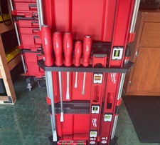 Milwaukee Packout Level & Pry Bar Rail Bracket Set – Tool Organizer Accessories