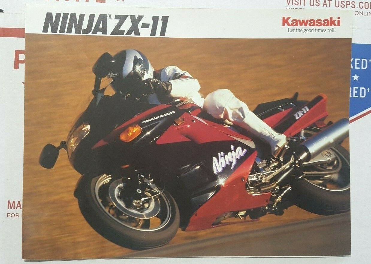 NOS Kawasaki Ninja ZX-11 Brochure 99969-2144 (tzp-293)