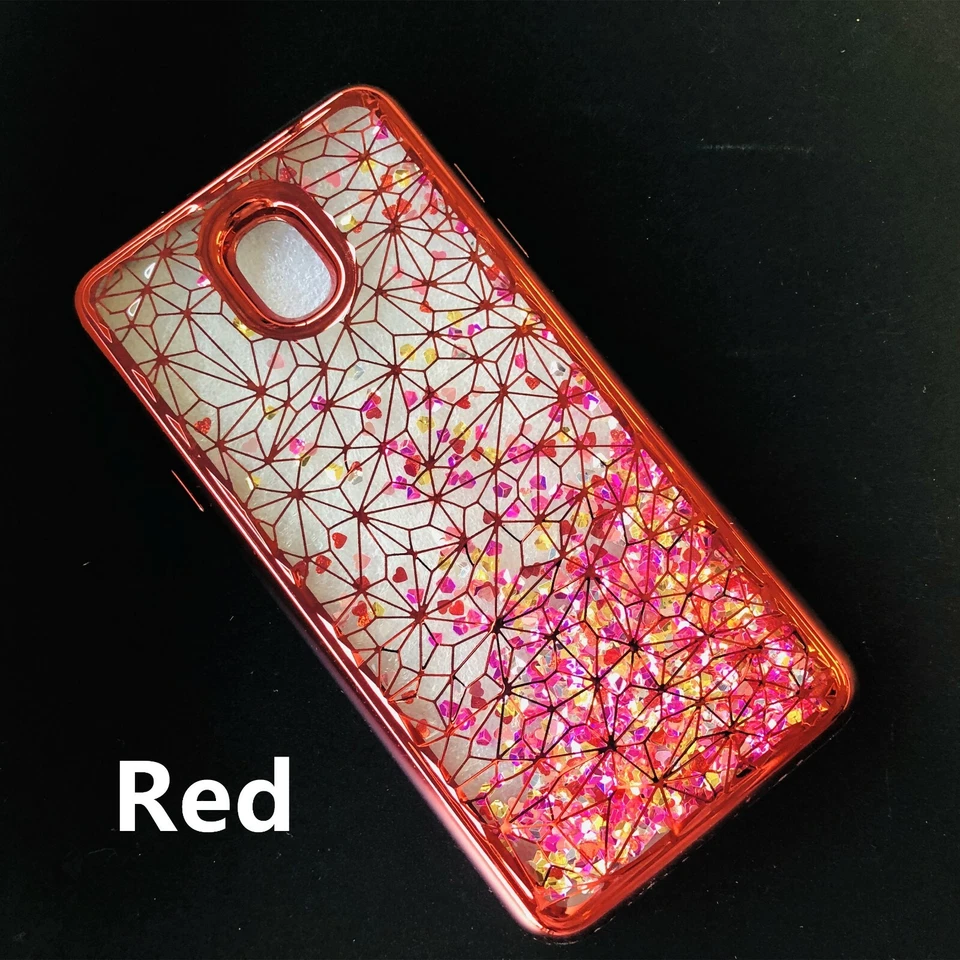 Funda Boost para Samsung Galaxy J3 2018 J3 Achieve Liquid Bling Glitter Foto 4 de 4