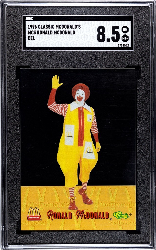 Ronald McDonald 1996 Classics SGC 8.5 Trading Card Acetate