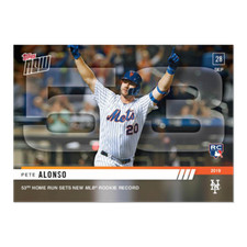 2019 TOPPS NOW #913 PETE ALONSO 53RD HR SETS NEW MLB ROOKIE RECORD