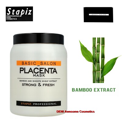 Stapiz Basic Salon PLAZENTA Maske stark & frisch-Bambus, Weizenextrakt für beschädigt