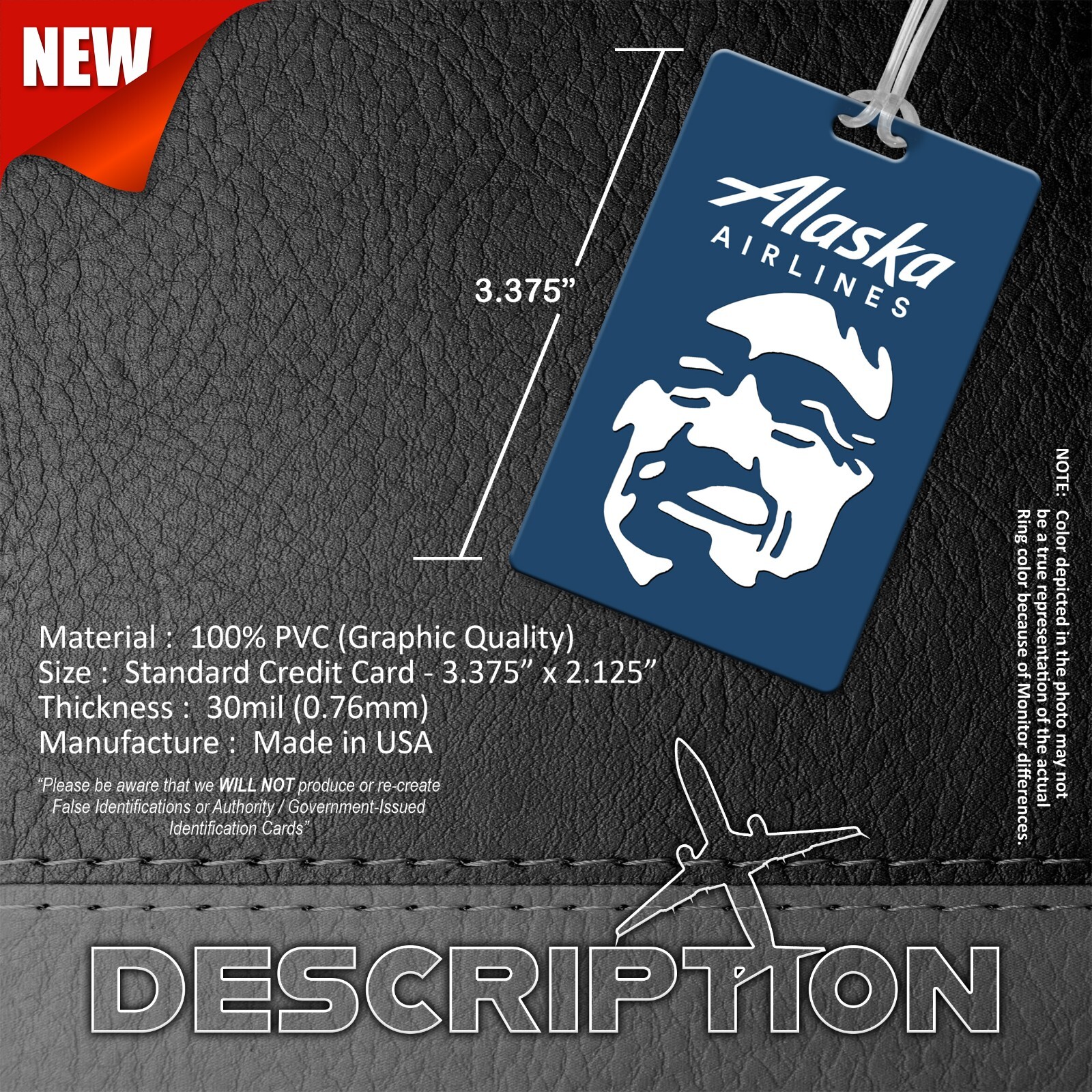 Alaska Airlines Luggage Tags (Set of 4) eBay