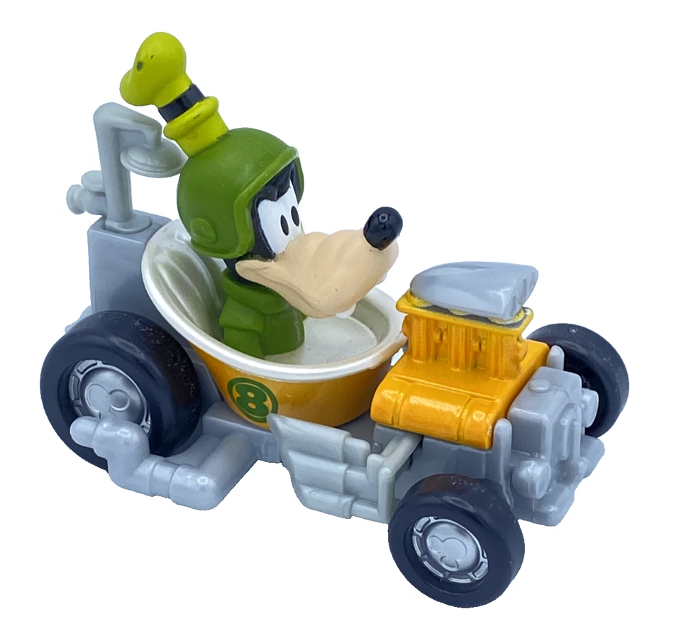 Coche de carreras Disney Donald Goofy Roadster Donald Duck Boat Racer 2016 Mattel Play Foto 2 de 4