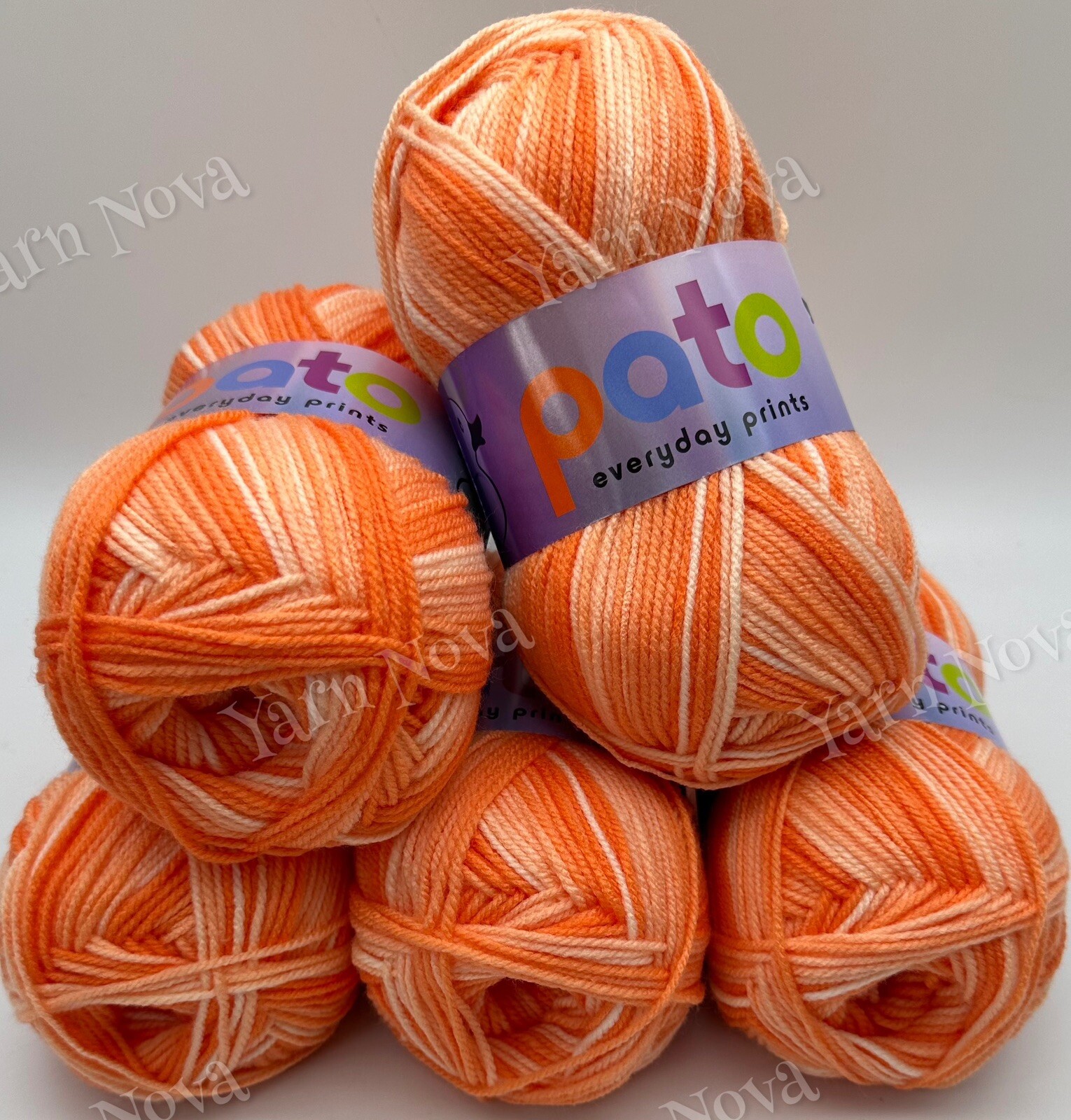 Pato Everyday Prints DK Knitting Crochet Yarn Wool - 5x100g Balls - Treehouse