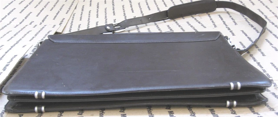 Maletín de cuero Moca auténtico de pato de jade Italia para hombre bolso de hombro médico Foto 3 de 4