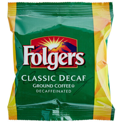 Folgers Classic Decaf Coffee PFolgers Black Silk Coffee Packet 1.4 oz. - 42/Case
