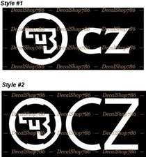 CZ Firearms -Hunting/Shooting/Outdoor Sports- Vinyl Die-Cut Peel N' Stick Decals