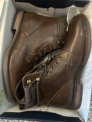 CLUB ROOM Westin Faux Leather Ankle Boots Men display picture 1