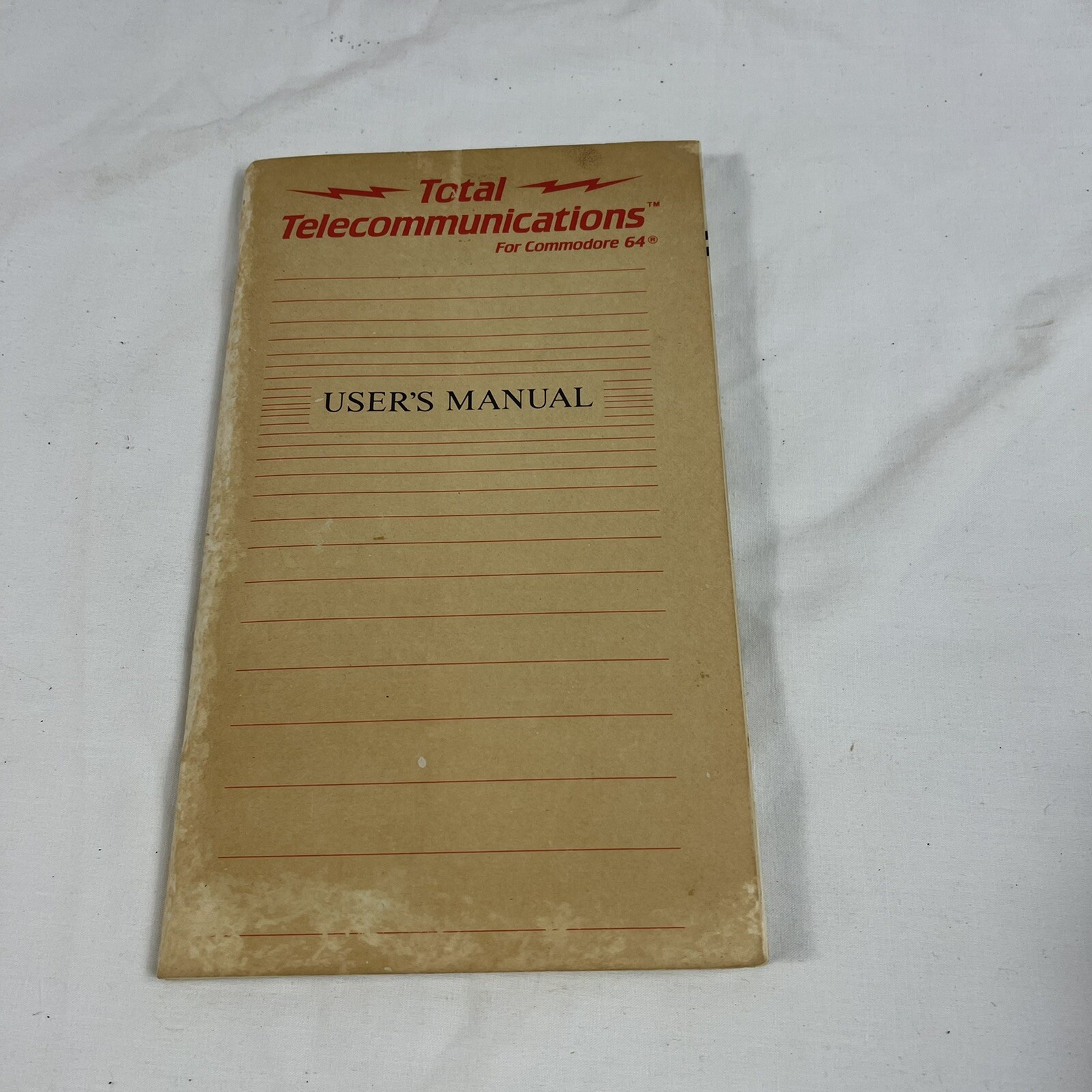 Telecom Commodore Total Telecommunications For Commodore 64 User's Manual Only no ...