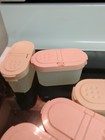 Tupperware Small Modular Mates Spice Containers Pink Shaker Lids 1843 lot of 5 — photo 3