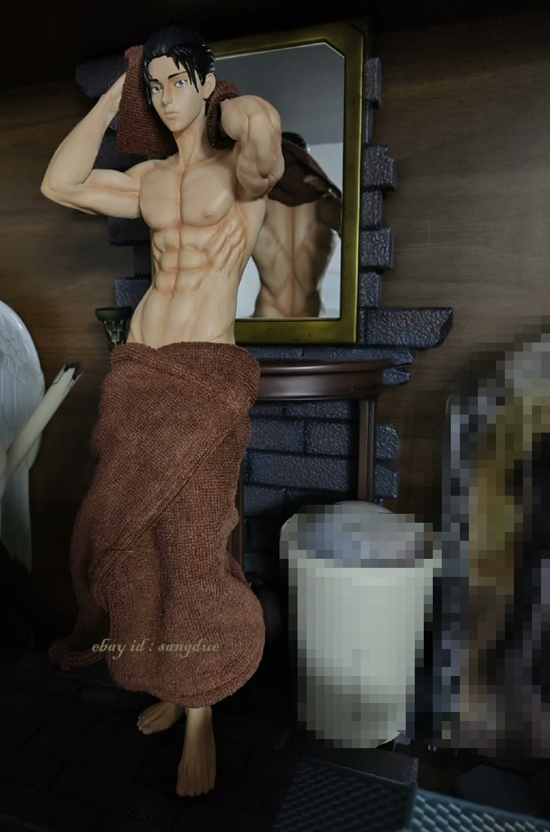 BANANA Studios 1/6Attack on Titan Eren Jaeger Take a bath Statue In Stock |  eBay