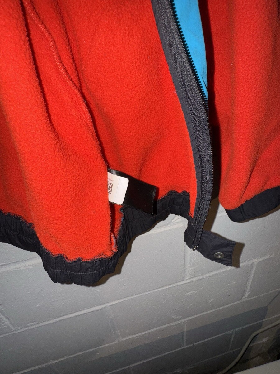 The North Face 90 Extreme Retro Blue Red Fleece Full Zipper