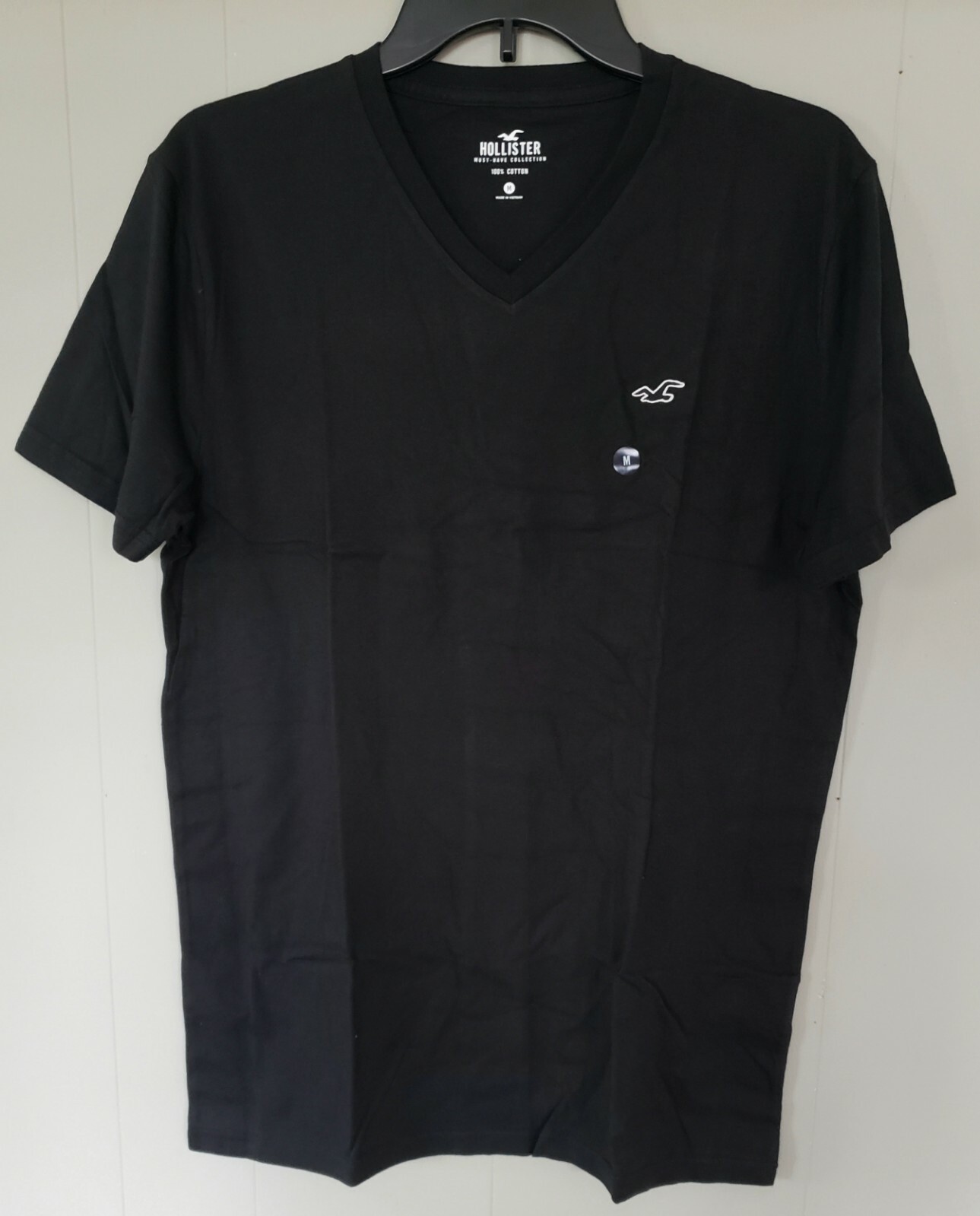 Hollister Men's Must-Have V-Neck Black 