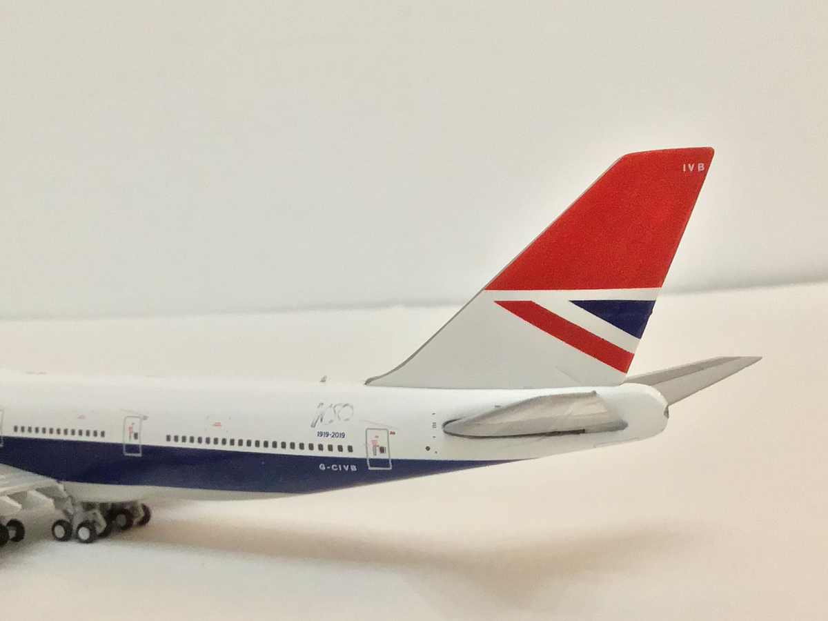 航空機 Gemini 1/400 British Airways 747-400 747-400 1:400 Diecast Model - GeminiJets GJ-GJBAW1374
