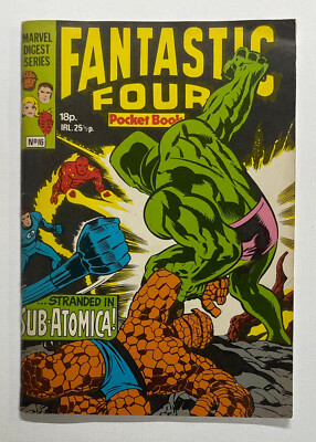 FANTASTIC FOUR POCKET BOOK #16. JUN 1981. MARVEL UK. VG/FN. REPRINT FF #77 & 77!
