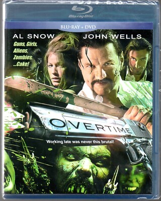 Overtime (Blu-ray/DVD, 2013, 2-Disc Set) Guns, Girls, Aliens, Zombies...Cake.