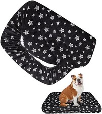 Waterproof Dog Bed Cover 22"x35" Replacement Quilted Noiseless Washable Black