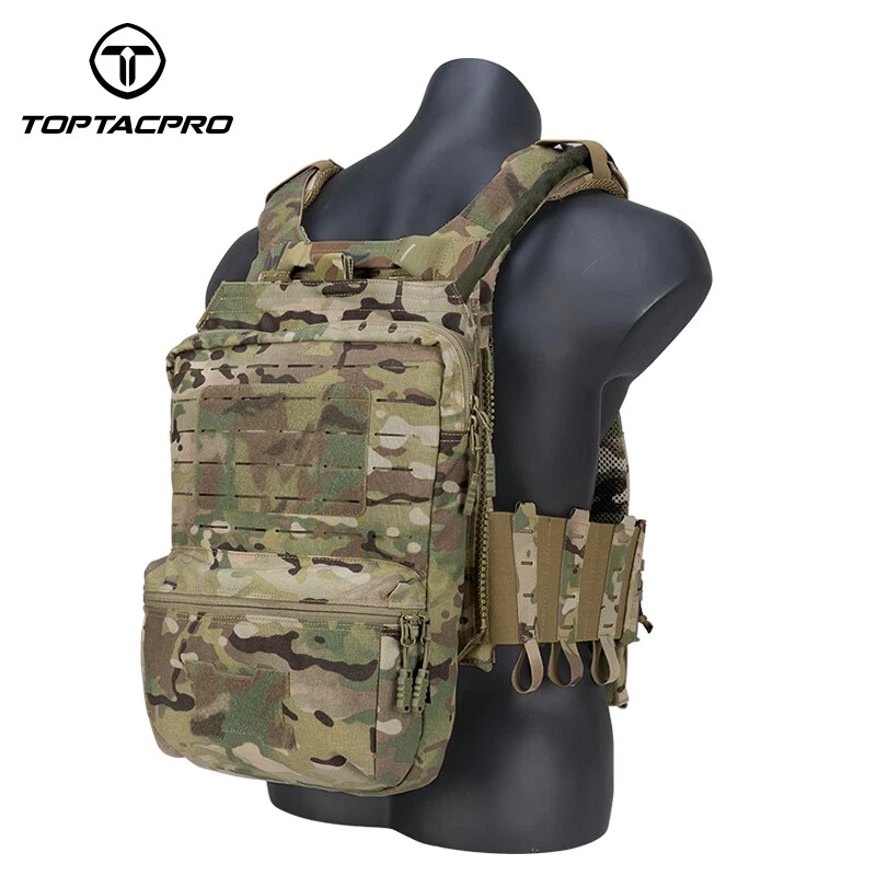 Tactical vest with hydration clearance pack