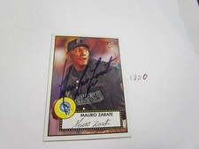 2007 Topps Rookie Mauro Zarate Autographed Baseball Card