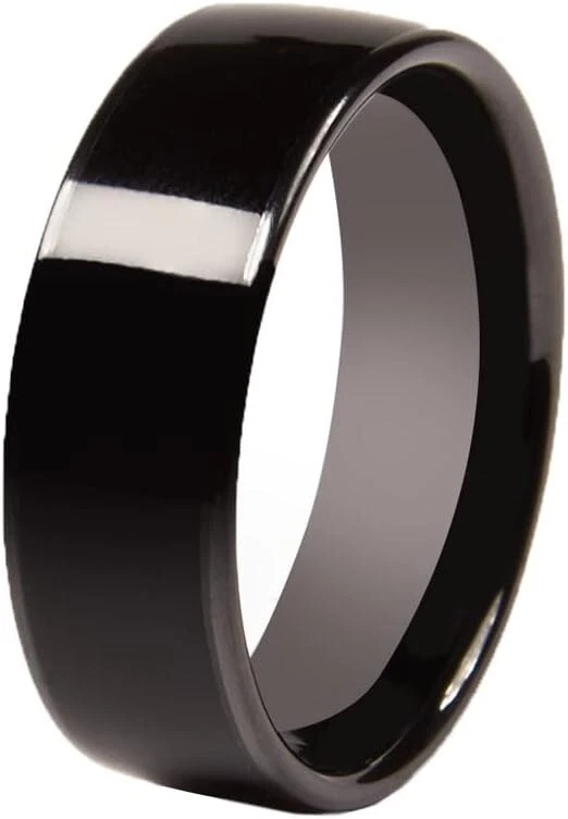 Effortless Key Access: Handmade Black Ceramic Ring for Tesla Vehicles - 8.5 Size - Image 2 of 4