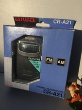 Aiwa CR-A21 Radio Receiver New Neu band FM/AM Extended range Headphones Guide