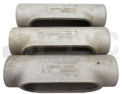 Viel 3 Neu Crouse-Hinds C 57 Condulet 3.8cm Lesen