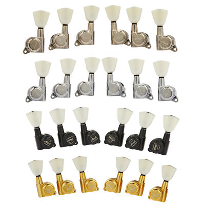 KAISH 3x3 Off White Keystone Locking Tuners 18:1 Locking Tuning Keys fits LP/SG