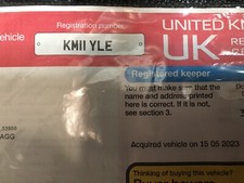 Car Number Plate KMII YLE