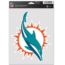 MIAMI DOLPHINS MULTI USE DECAL FAN PACK NEW WINCRAFT 🐬