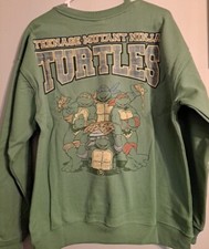 RARE Teenage Mutant Ninja Turtles Sweatshirt Embroidered Large
