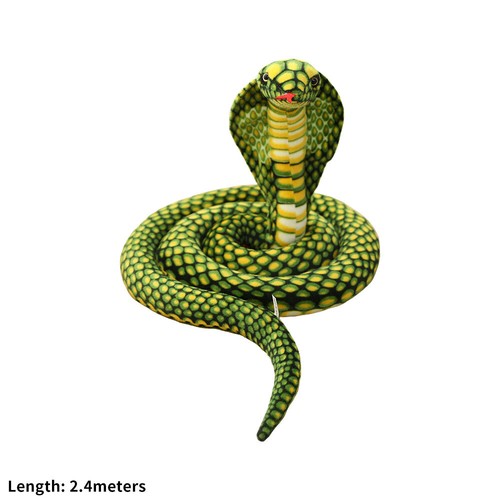 Giant Stuffed Snake Plush Animal Toys Soft Realistic Large Cobra Plush Toy GifBO - Picture 25 of 25