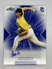 2021 LEAF PERFECT GAME AUTO SAM TOOKOIAN BLUE PAPER 9/15