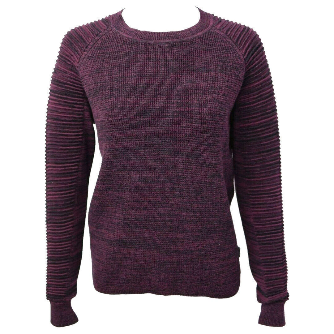 G STAR RAW Women s Maroon Suzaki Knit L S Pull Over Sweater Retail 120 XS