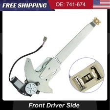 Power Window Regulator Front Left w/ Motor For Ford F100 F150 F250 F350 Bronco