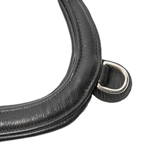 Kieffer Ergonomic Ultrasoft Amy Padded Snaffle Crank Flash Bridle Black Cob/Full - Picture 8 of 10