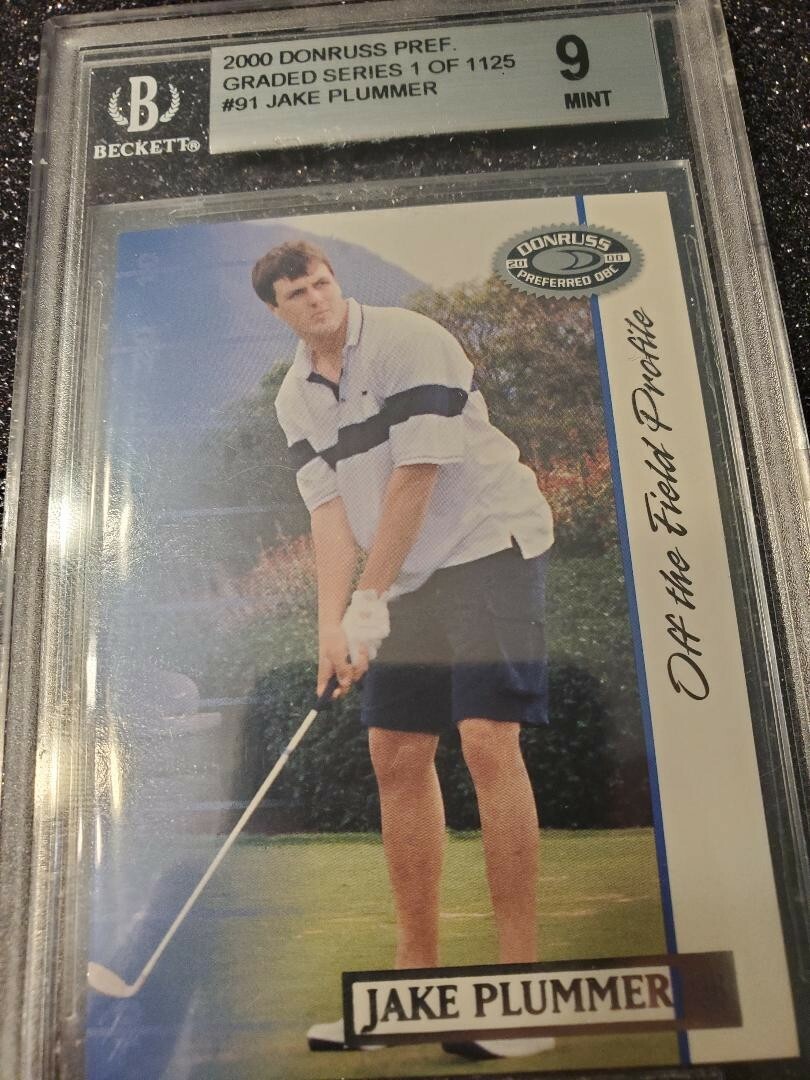 2000 Donruss Preferred QBC Graded Series /1125 Jake Plummer #91 BGS 9 Plus bonus