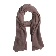 J.Crew Collection Cashmere Rib-Trim Scarf | Orchid | $188