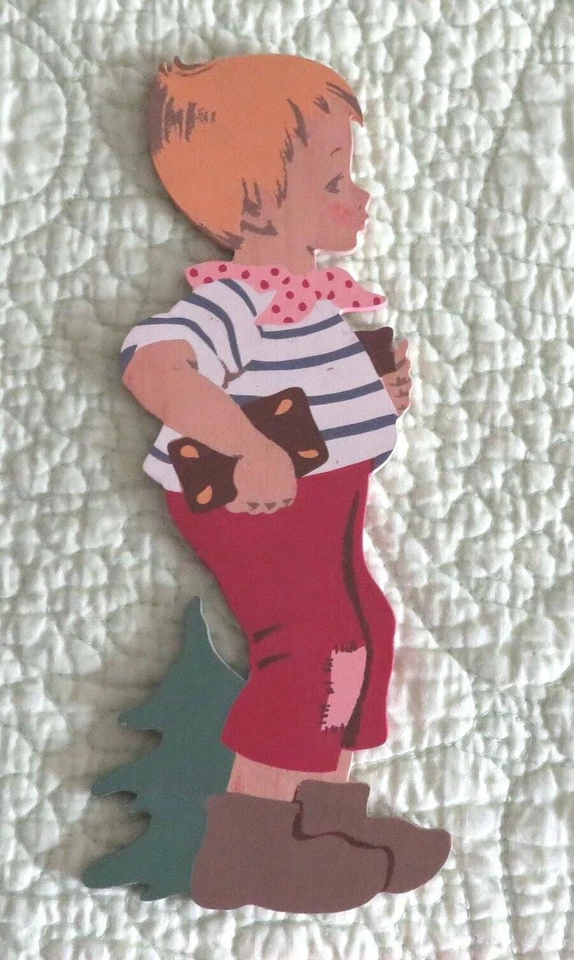 Vintage 1960s MERTENS KUNST German HANSEL GRETEL Wood ART Fairy Tale Deutsch - Image 4 of 4