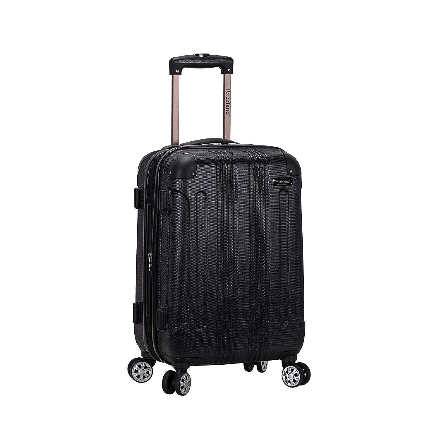 London 20-Inch Black Hardside Spinner Carry-On Luggage