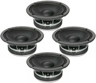 4x Faital-Pro 8FE200 8'' Midrange Midbass 260W Professional Woofer Speaker 4-Ohm
