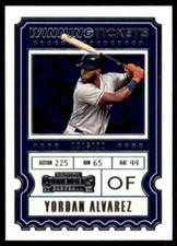 2020 Contenders Winning Tickets #WT-3 Yordan Alvarez - Houston Astros