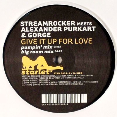 Streamrocker - Give It Up For Love, 12'', (Vinyl)
