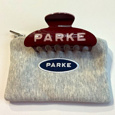 PARKE Port Rose Solid Plastic Logo Hair Claw Clip