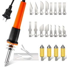 22 Pieces Electric Hot Knife Cutter Tool Kit Include Heated Knife Plas