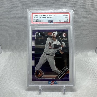 2019 Bowman Draft Purple #BD1 Adley Rutschman RC Rookie 245/250 PSA 7 NM
