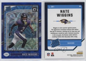 2024 Panini Donruss Optic Rated Blue Scope Prizm Nate Wiggins #281 Rookie RC