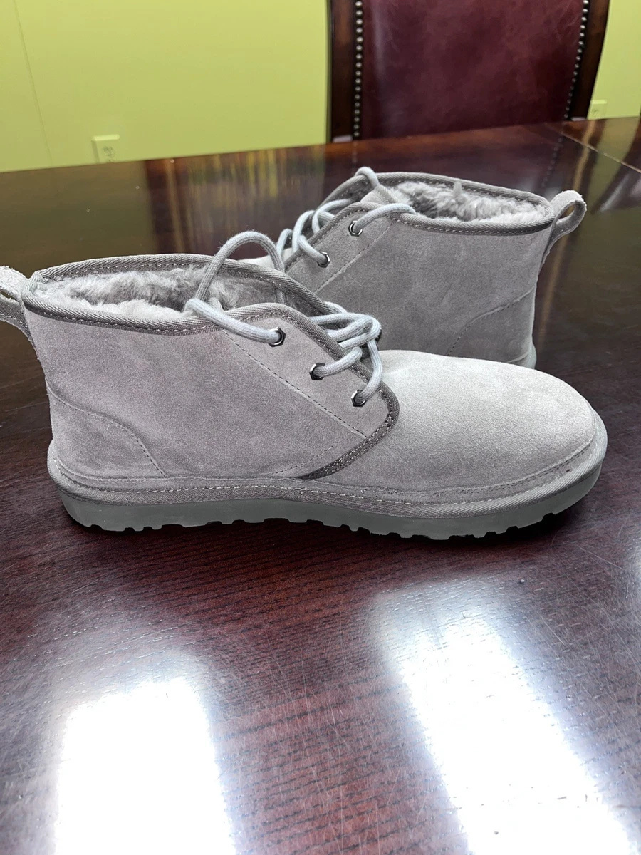 Ugg grey Wesley lace up Chukka sheepskin boot 8 UGG Gray Men main image 2