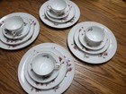 Vtg Sango “Moss Rose”16 Piece Fine China Plate & Tea Cup with Saucer Set — photo 2