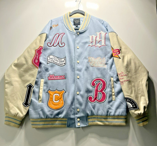 BOOHOO MAN LIMITED EDITION POUR HOMME VARSITY JACKET -size LARGE - Oversized